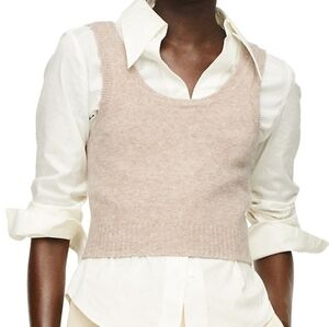 Mango Knitted Crop Top Vest